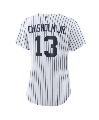 Women's Jazz Chisholm Jr. White New York Yankees Home Replica Jersey