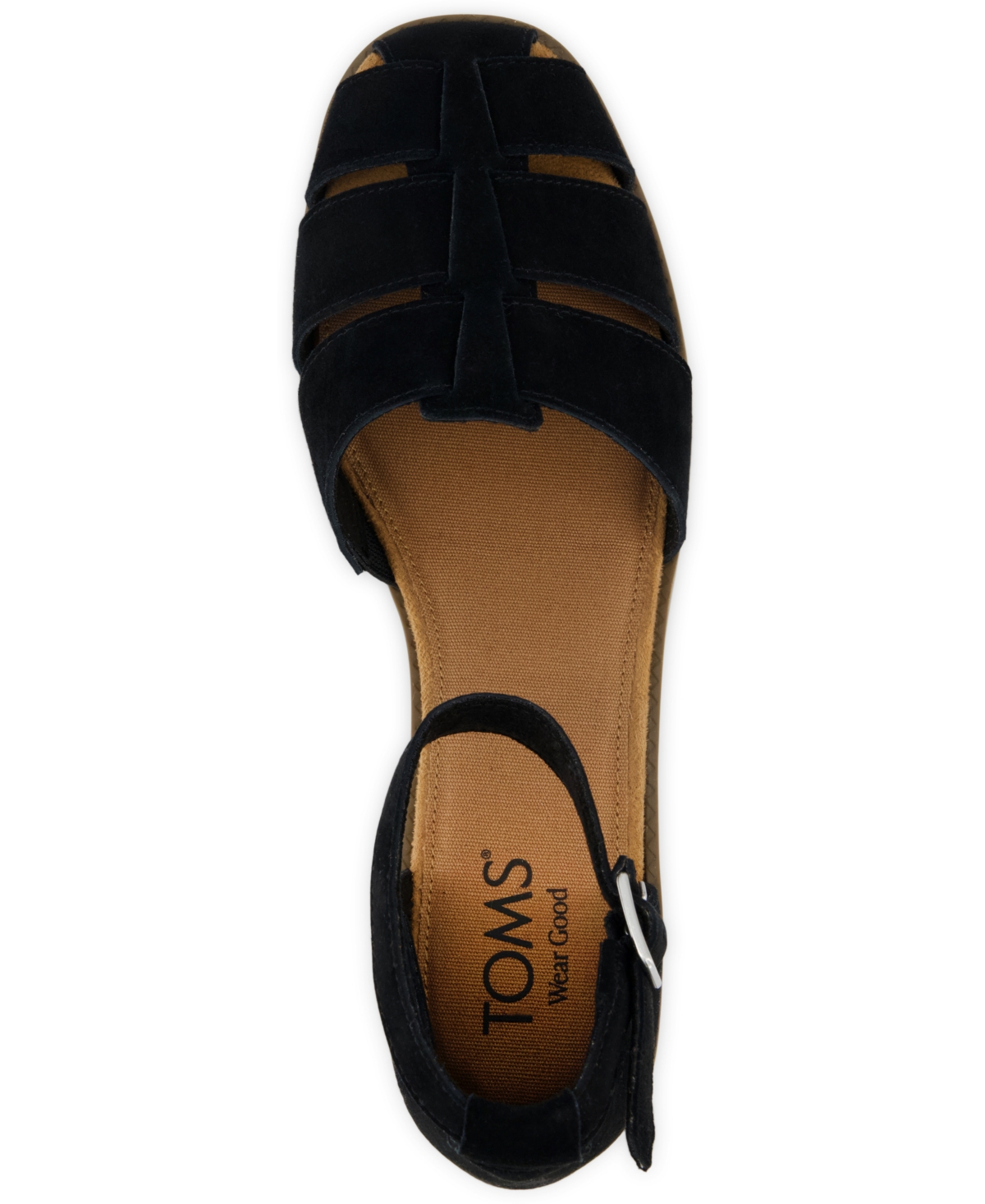 Toms Jaclyn Ankle Strap Fisherman Sandal In Black