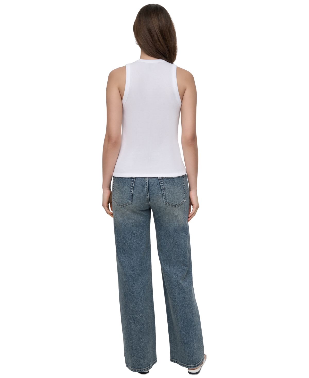 DKNY JEANS WOMEN'S CREWNECK TANK 