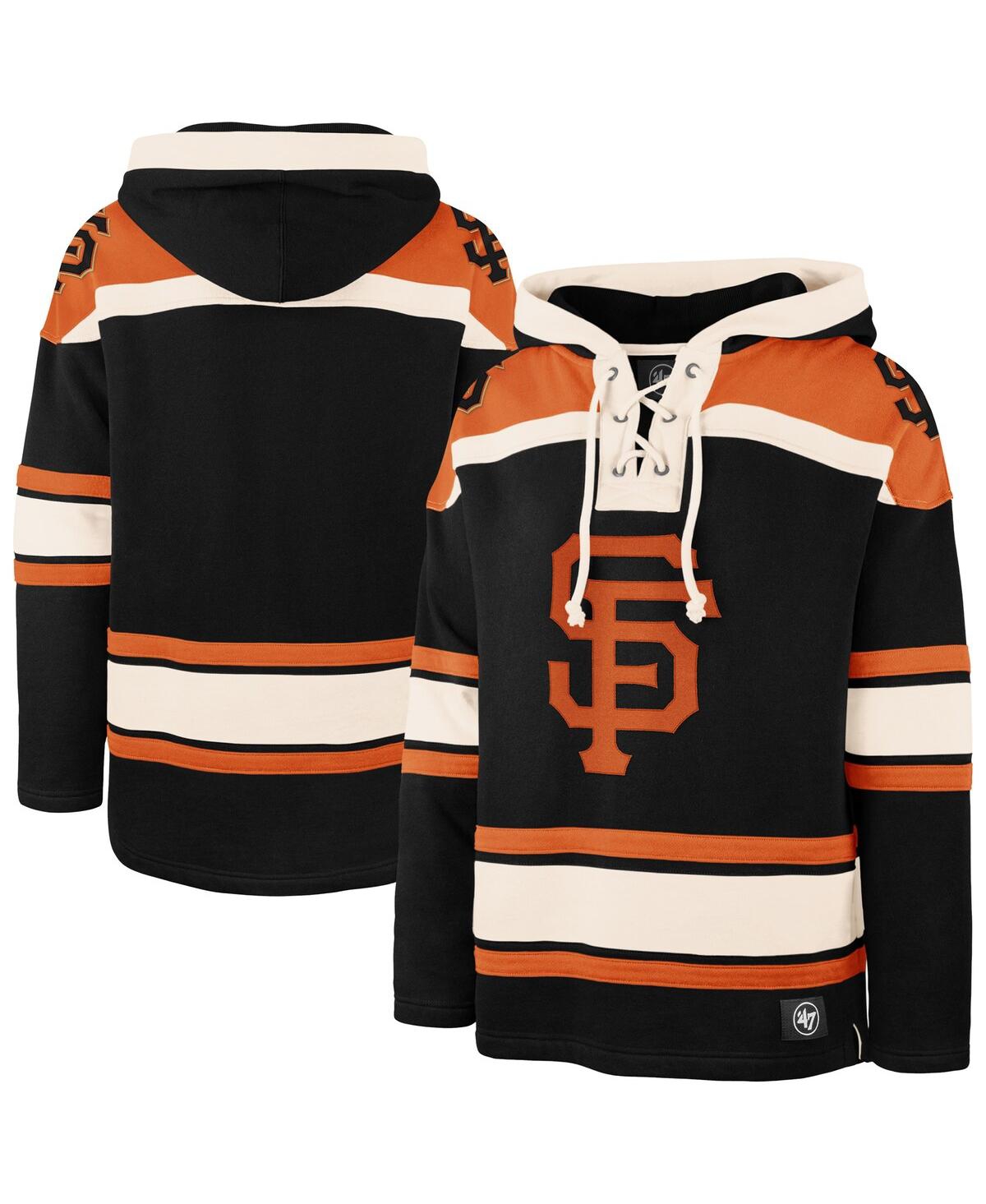 Men's Black San Francisco Giants Superior Lacer Pullover Hoodie - Black