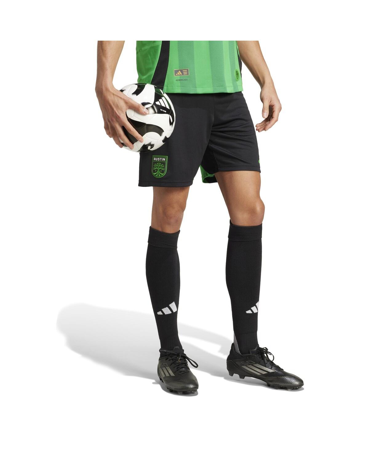 Adidas Originals Men's Black Austin Fc Home 2025 The Heartbeat Kit Authentic Shorts In Black