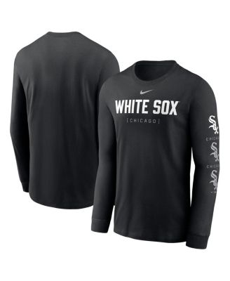 Nike - Men's Black Chicago White Sox Repeater Long Sleeve T-Shirt