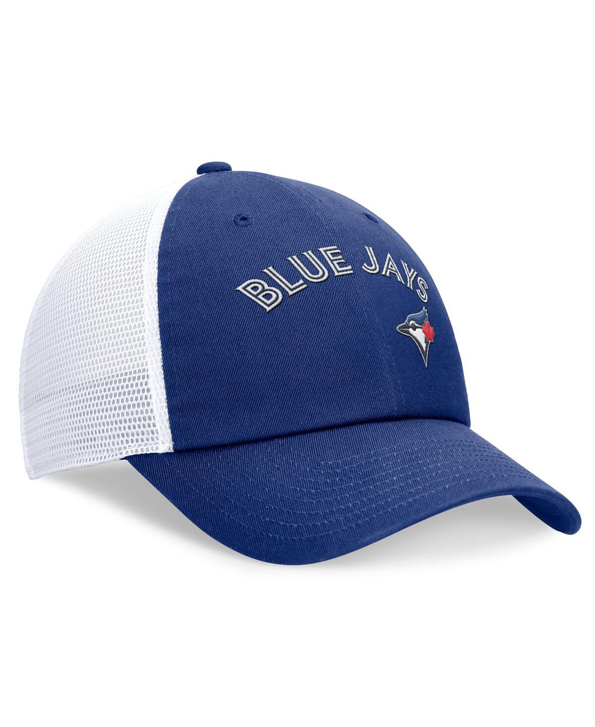 Nike Men's Royal Toronto Blue Jays Wordmark Adjustable Trucker Hat In Royal