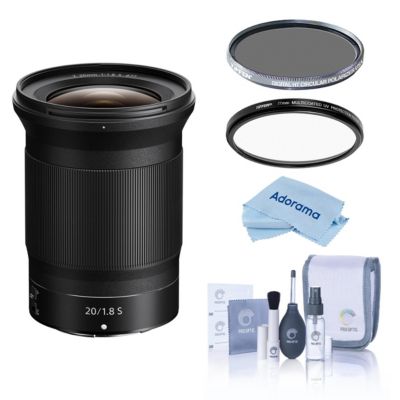 NIKKOR Z 20mm f/1.8 S Lens, Bundle with Hoya 77mm UV and CPL Filters