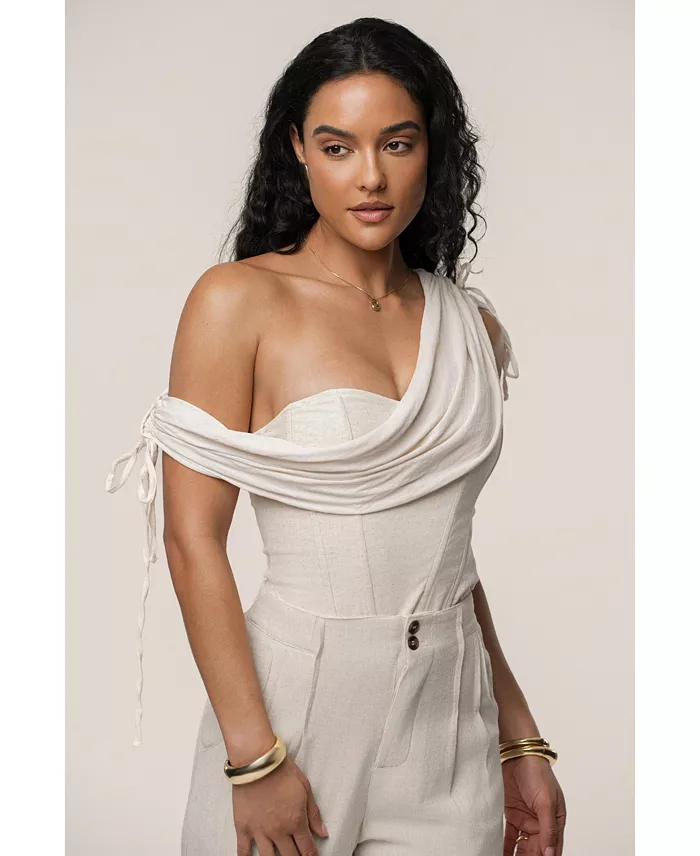 Women's New Obsession Draped Top - thumbnail 4