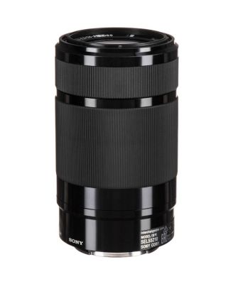 E 55-210mm f/4.5-6.3 OSS Lens for Sony E, Black, Bundle with 49mm Filter Kit, Cleaning Kit
