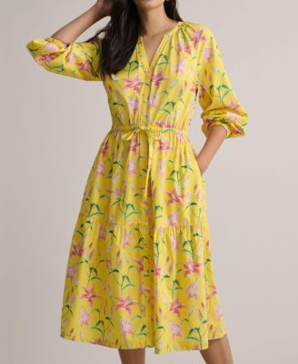 Women's Stretch Cotton Floral Aurelia Dress