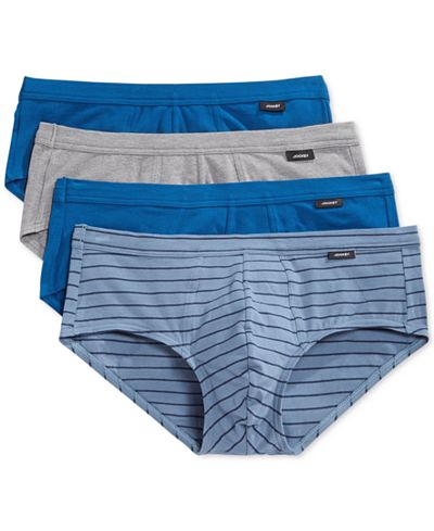 Jockey Low-Rise Tagless Stretch Briefs, 4 Pack - Underwear ...