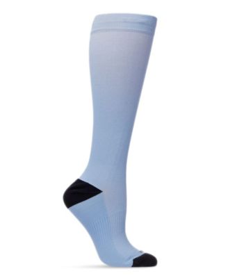 Women's Unisex Solid Nylon 15-20mmHg Graduated Compression Socks UOY07412