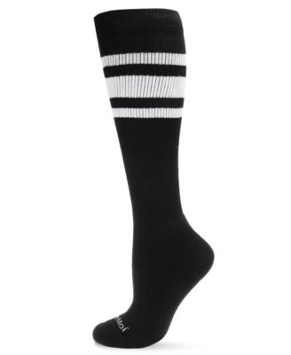 Men's Striped Athletic Cushion Sole Compression Knee Sock WFC1520-1101	