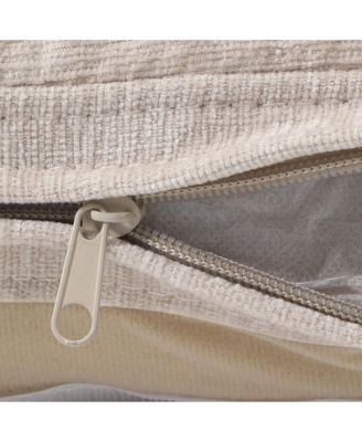 Modern 2-Piece Upholstered Chenille Armless Dining Chairs with Casters