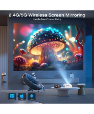 WiFi Bluetooth Android TV 4K Support Native 1080P Smart Projector