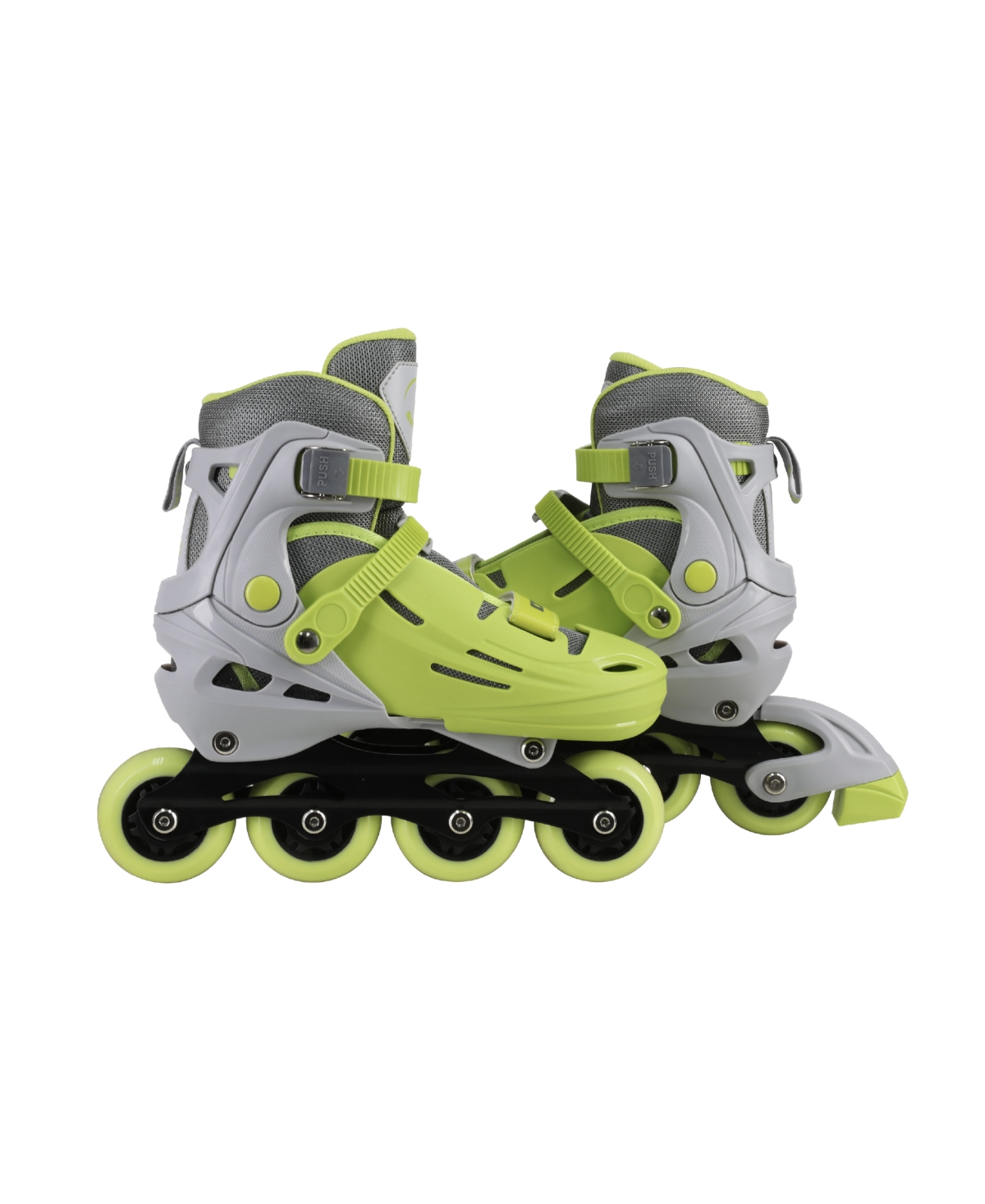 C7skates Adjustable Youth Inline Skates with Light Up Wheels (Flash