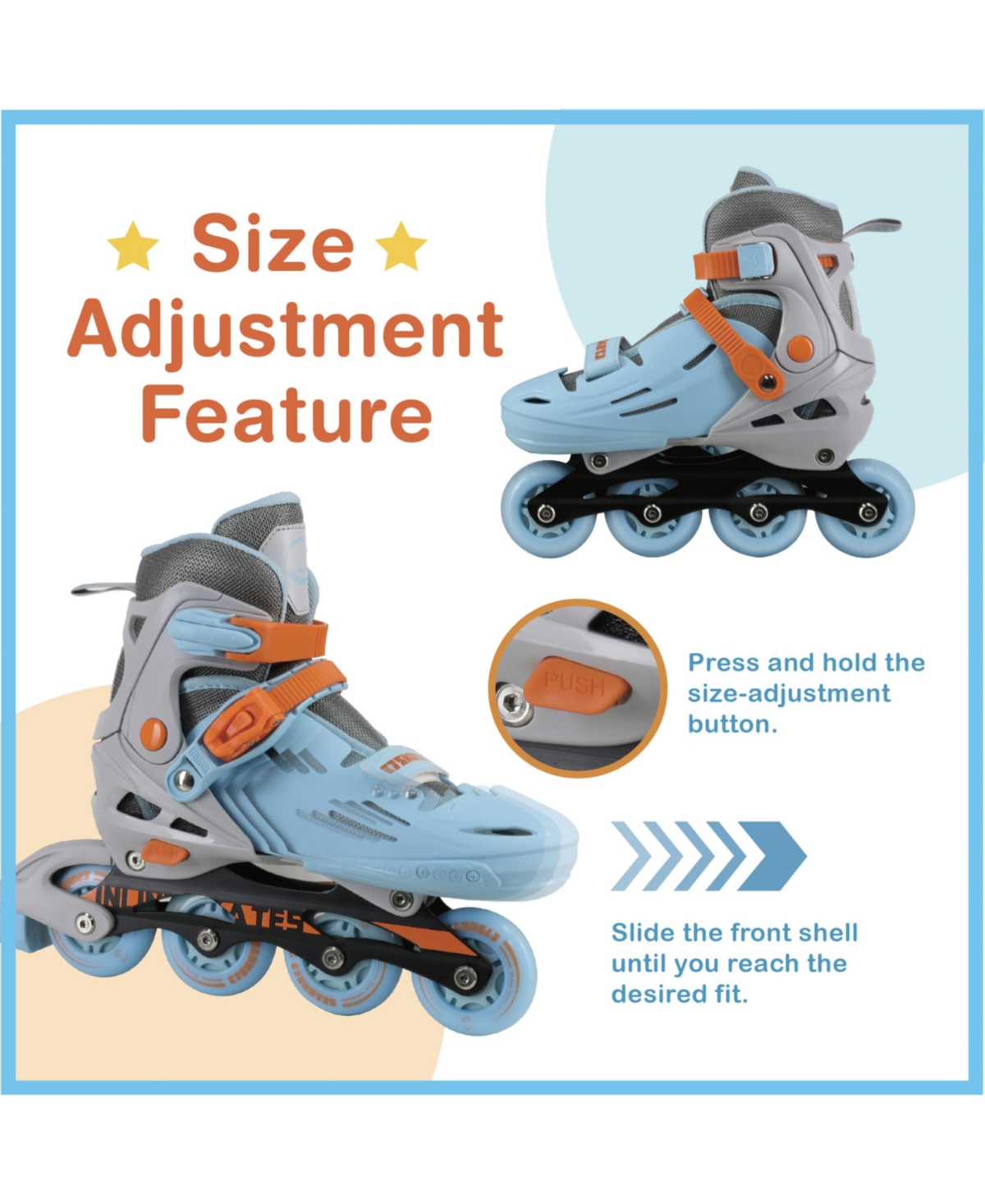 C7skates Adjustable Youth Inline Skates with Light Up Wheels (Falcon