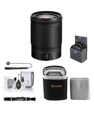 NIKKOR Z 85mm f/1.8 S Lens for Nikon Z, Bundle with 67mm Filter Kit, Soft Lens Case, Lens Cleaner, Cleaning Kit, Universal Lens Cap Tether