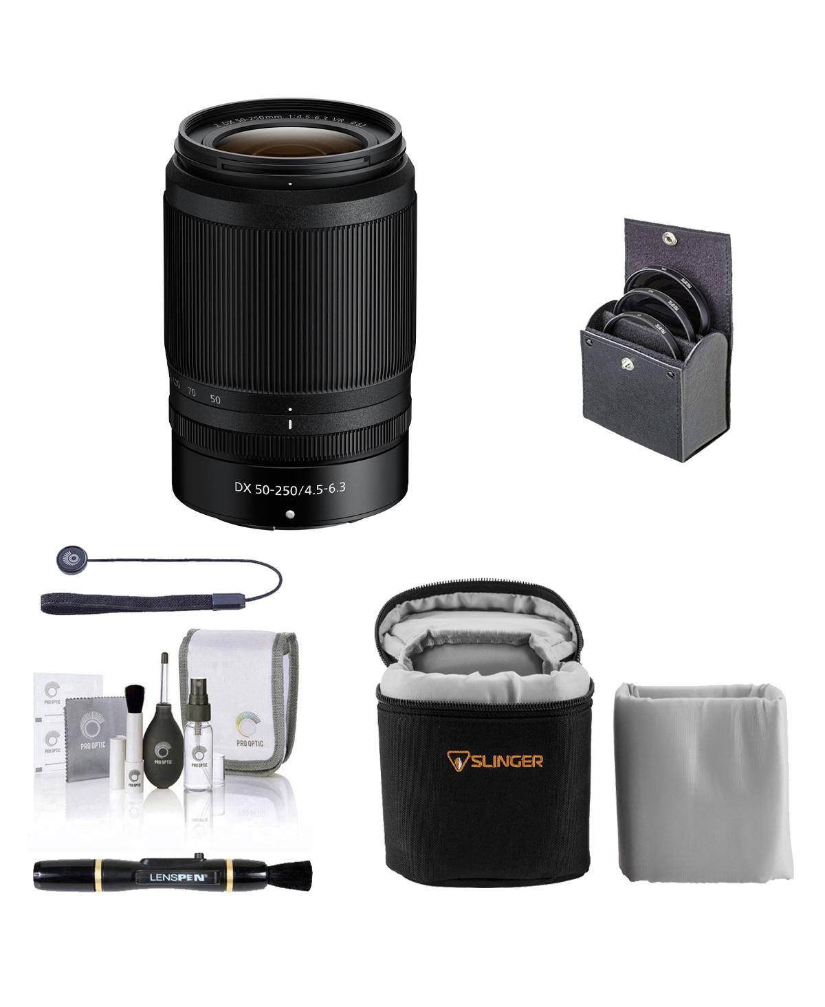 Nikon Nikkor Z Dx 50-250mm f/4.5-6.3 Vr Lens, Bundle with ProOptic 62mm Filter Kit, Soft Lens Case, Lens Cleaner, Cleaning Kit, Universal Lens Cap