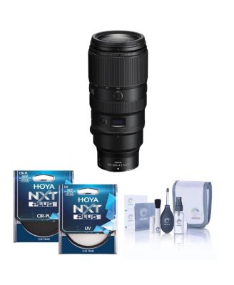 NIKKOR Z 100-400mm f/4.5-5.6 VR S Lens, Bundle with Hoya NXT Plus 77mm UV+CPL Filter Kit, Cleaning Kit
