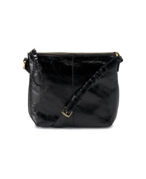 Женская сумка HOBO Lasso Medium Crossbody, цвет: Чёрный