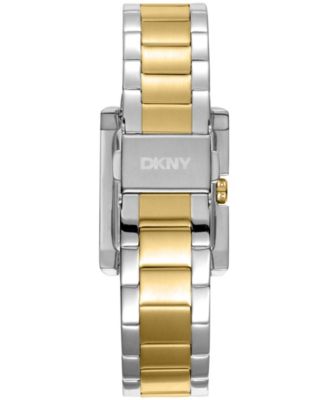 Women's Westside Midi White MOP Dial Gold Two-Tone Stainless Steel Bracelet Watch 25.5x33mm