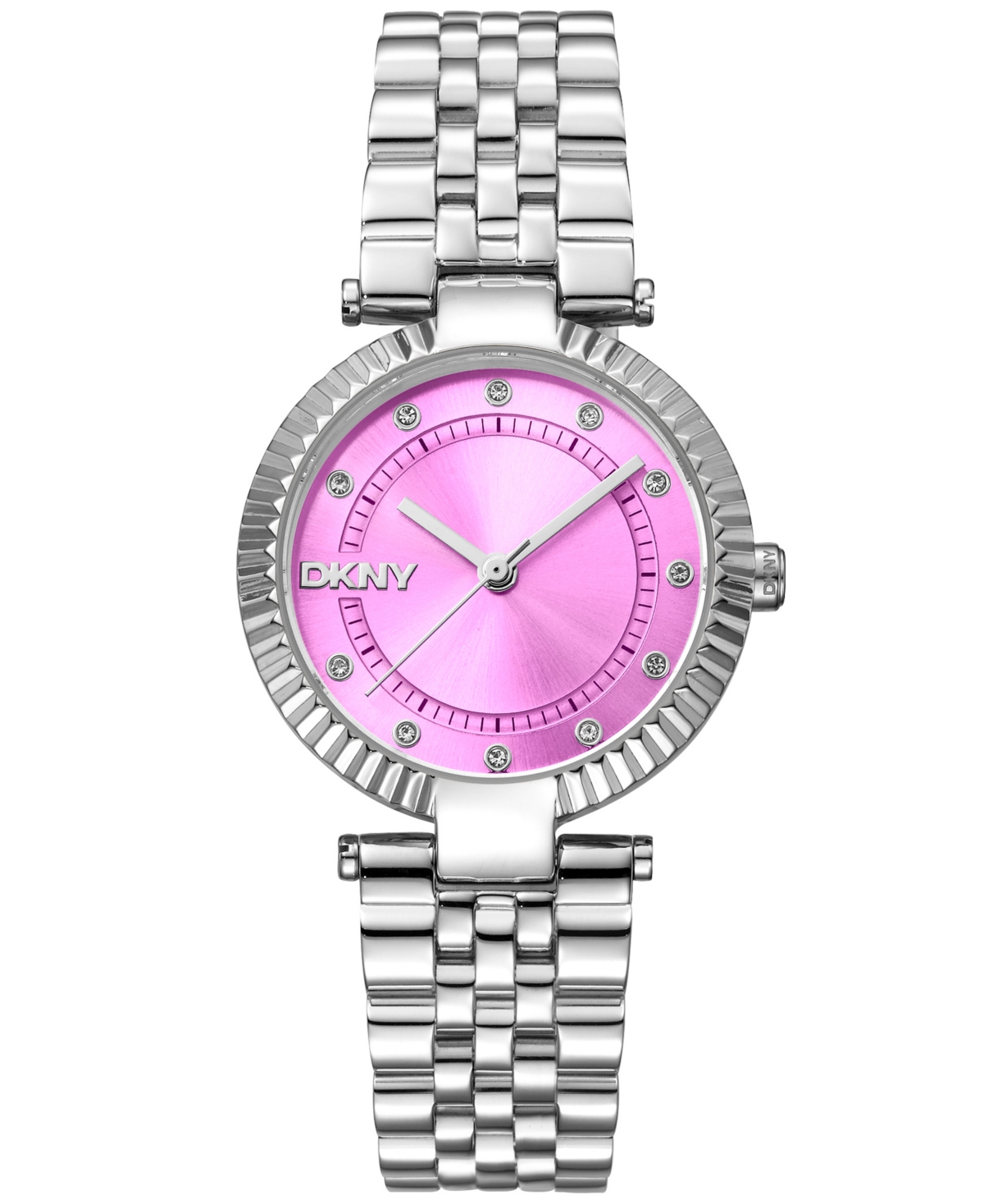 Women's Essential Stainless Steel Bracelet Watch, 30mm - Silver