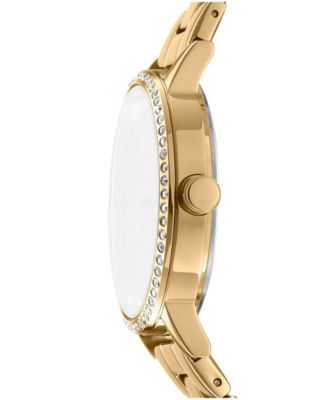 Women's Soho Logo Gold-Tone Stainless Steel Bracelet Watch, 36mm