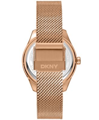 Women's Astoria Logo Rose Gold-Tone Stainless Steel Bracelet Watch, 34mm