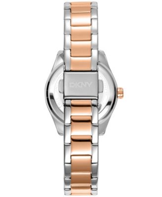 Women's Chambers Glitz Silver Dial Red Gold-Two-Tone Stainless Steel Bracelet Watch 30mm