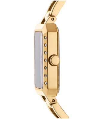 Women's Uptown Glitz Gold-Tone Stainless Steel Bracelet Watch, 36mm