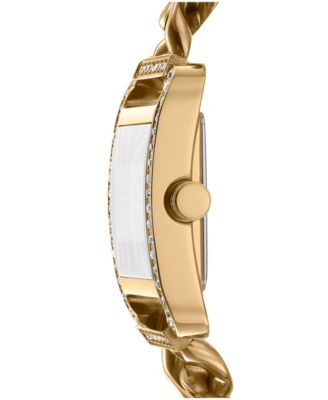 Women's City Glitz Gold-Tone Stainless Steel Bracelet Watch, 35mm