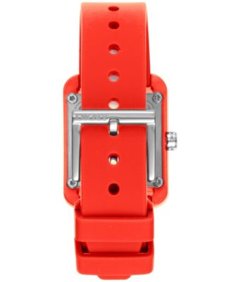 Women's City Sport Red Silicone Strap Watch, 37mm