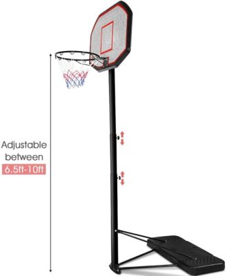 43 Inch Indoor Outdoor Height Adjustable Basketball Hoop
