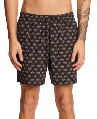 Paisley & Gray - Men's Gilligan Printed Drawstring 6" Swim Trunks