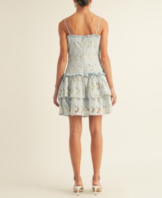 Women's Kaiya Eyelet Ruffled Tiered Dress