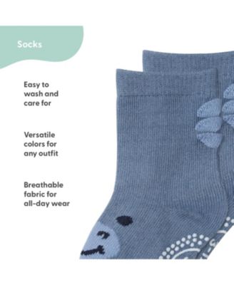 Baby Boys 12pk Cotton Socks, Blue/Grey