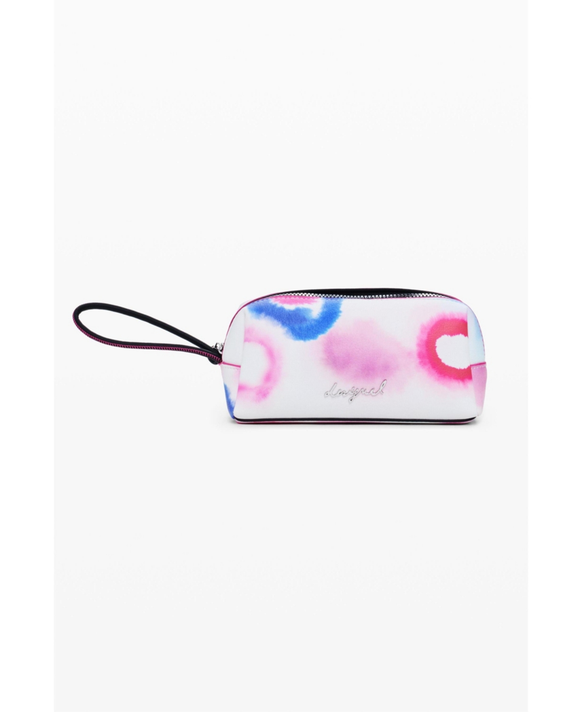 Women's Medium elongated wallet with stitching - Fuchsia