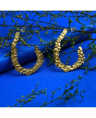 Women's Textured Hoop Earrings