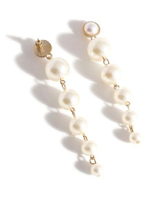 Women's Pearl Statement Drop Earrings