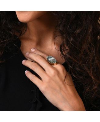 Women's Teardrop Stone Cocktail Ring