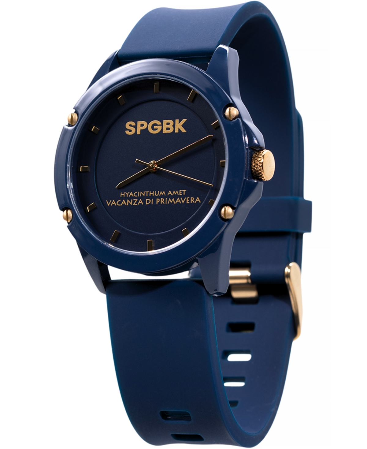 Unisex Smith Blue Silicone Strap Watch 44mm - Navy
