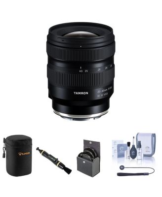 20-40mm f/2.8 Di III VXD Lens for Sony E Bundle with 67mm Filter Kit, Lens Case, Lens Cleaner, Cleaning Kit, Universal Lens Cap Tether