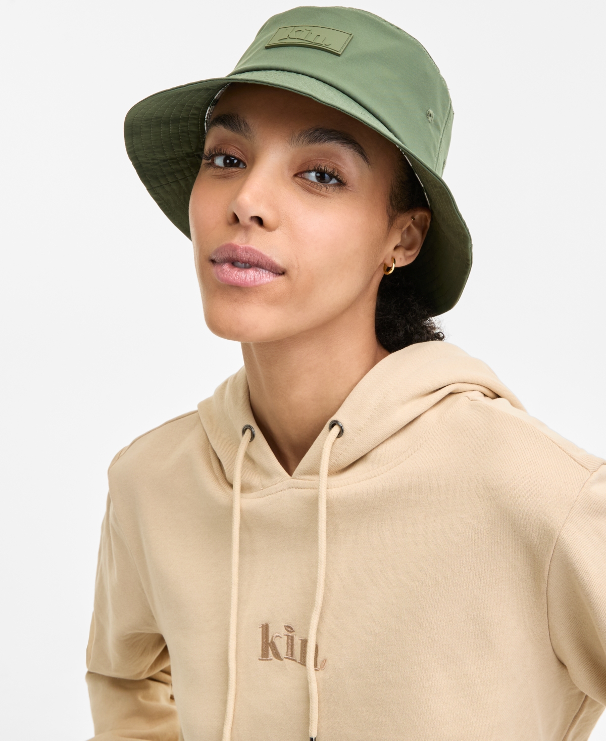 Waterproof Satin-Lined Bucket Hat - Red