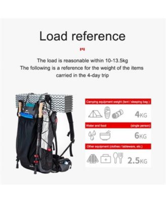 60L+5L Hiking Backpack – Waterproof, Lightweight Mountain Bag with Rain Cover & Shoe Compartment for Camping & Travel