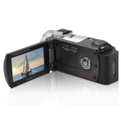 MN2K50NV 2.7K QHD 48MP 3" Touchscreen Night Vision Camcorder, Black