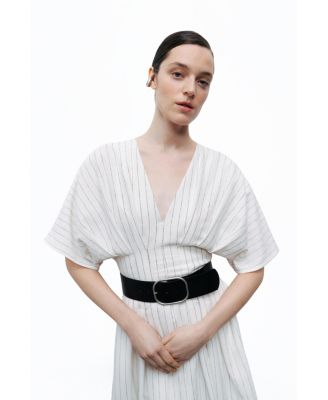 Women's Belted Midi Dress