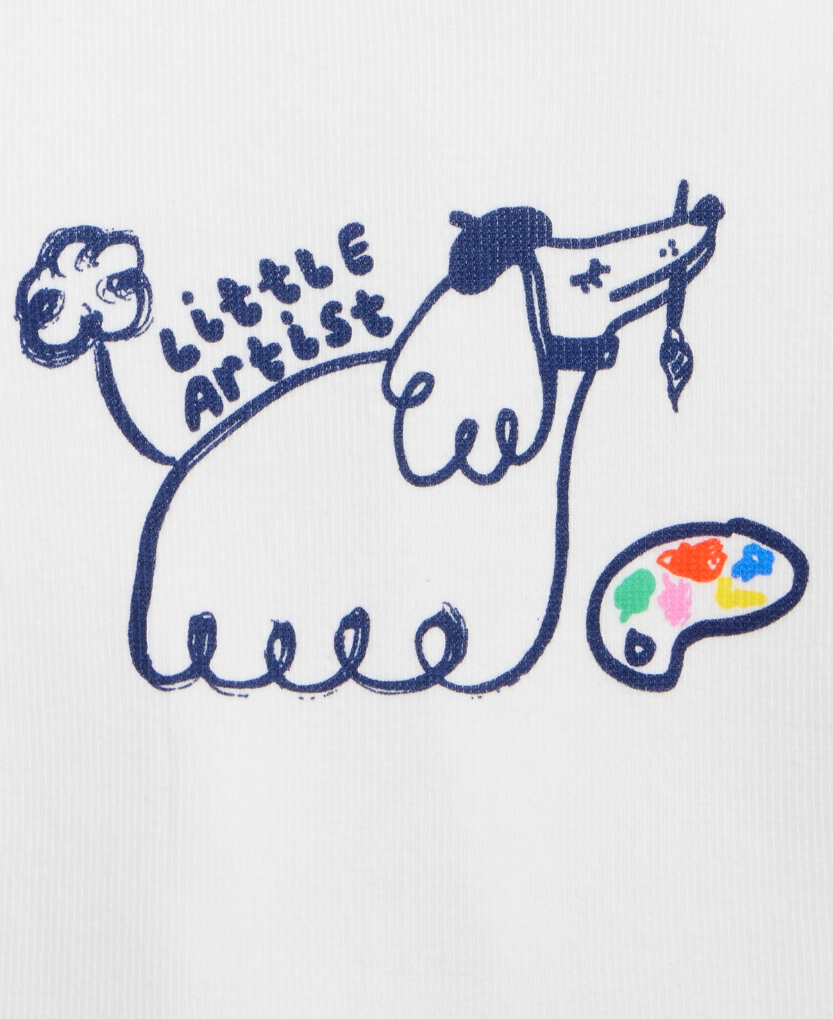 Epic Threads Toddler Girls Artistic Dog Ribbed Tee, Exclusively At Macy's