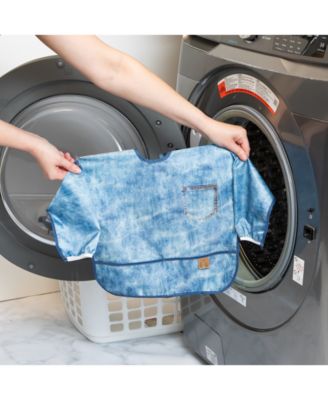 Denim Print Sleeved Bib