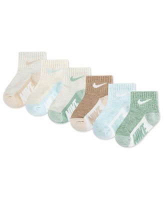 Baby and Toddler Boys or Girls 6-Pack Multi Logo Socks