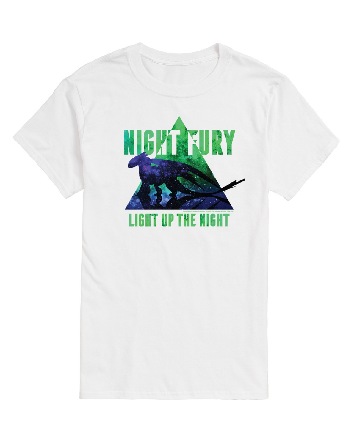 Men's How to Train Your Dragon Night Fury Short Sleeve T-Shirt - White