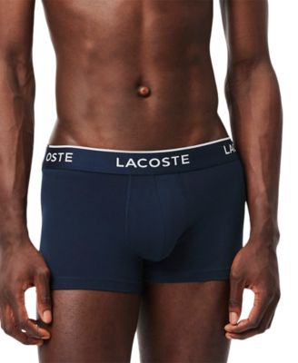 Men's 3-Pack Cotton Stretch Color Waistband Trunks