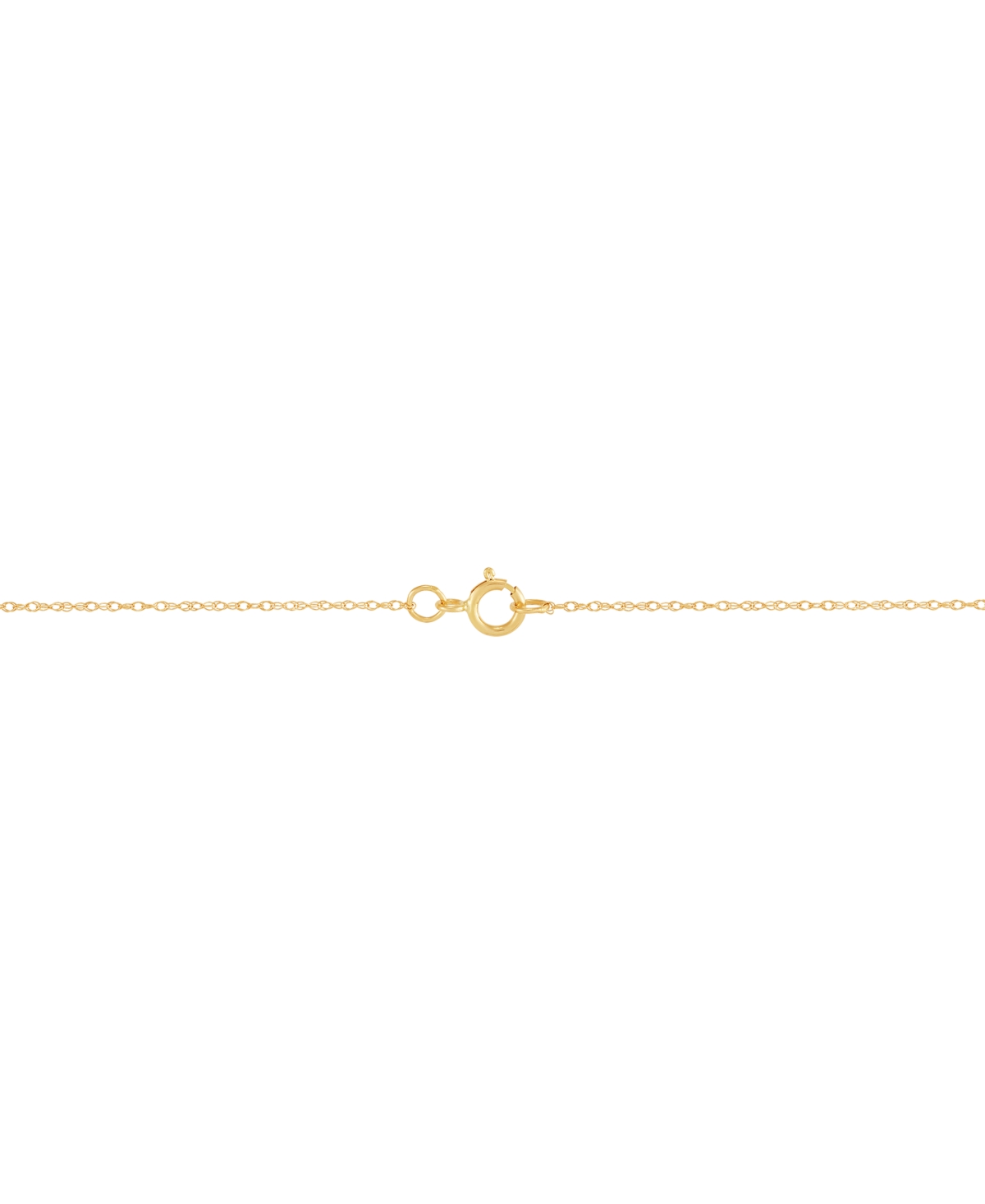 Italian Gold Polished Mother & Child Pendant 18" Necklace In 10k Gold